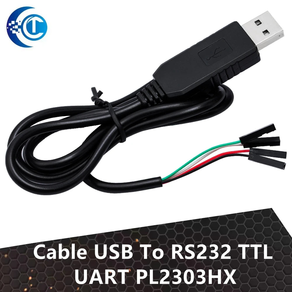 USB to COM Module Cable: USB to RS232 TTL UART Auto Converter with PL2303HX