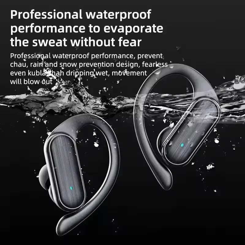 Original Bluetooth 5.3 Earphones TWS Wireless HiFi Headphones Ear Hooks Running Sports Call Game Headset LED Display